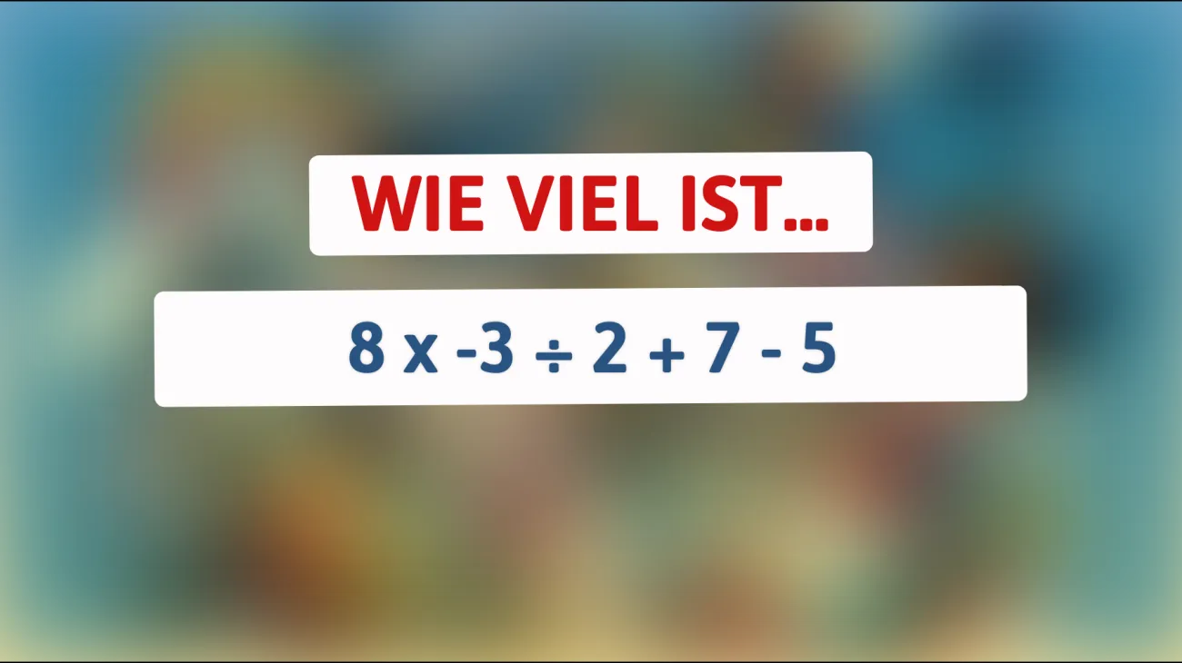 Nur 1 % der Menschen lösen dieses scheinbar einfache Rechenrätsel: Bist du klug genug?"